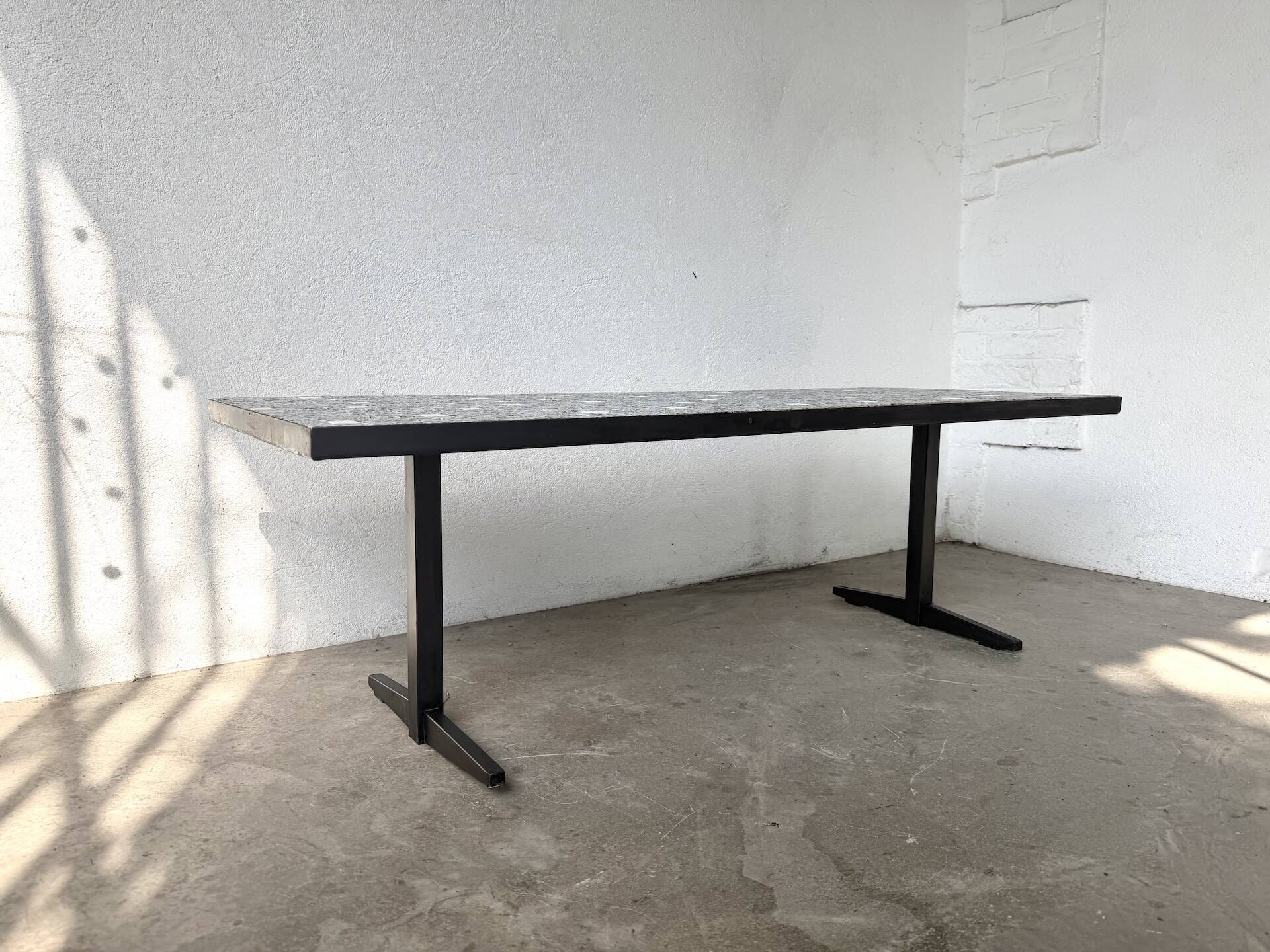 Modernist coffee table with ceramic mosaic, Lilienthal, 1960s.