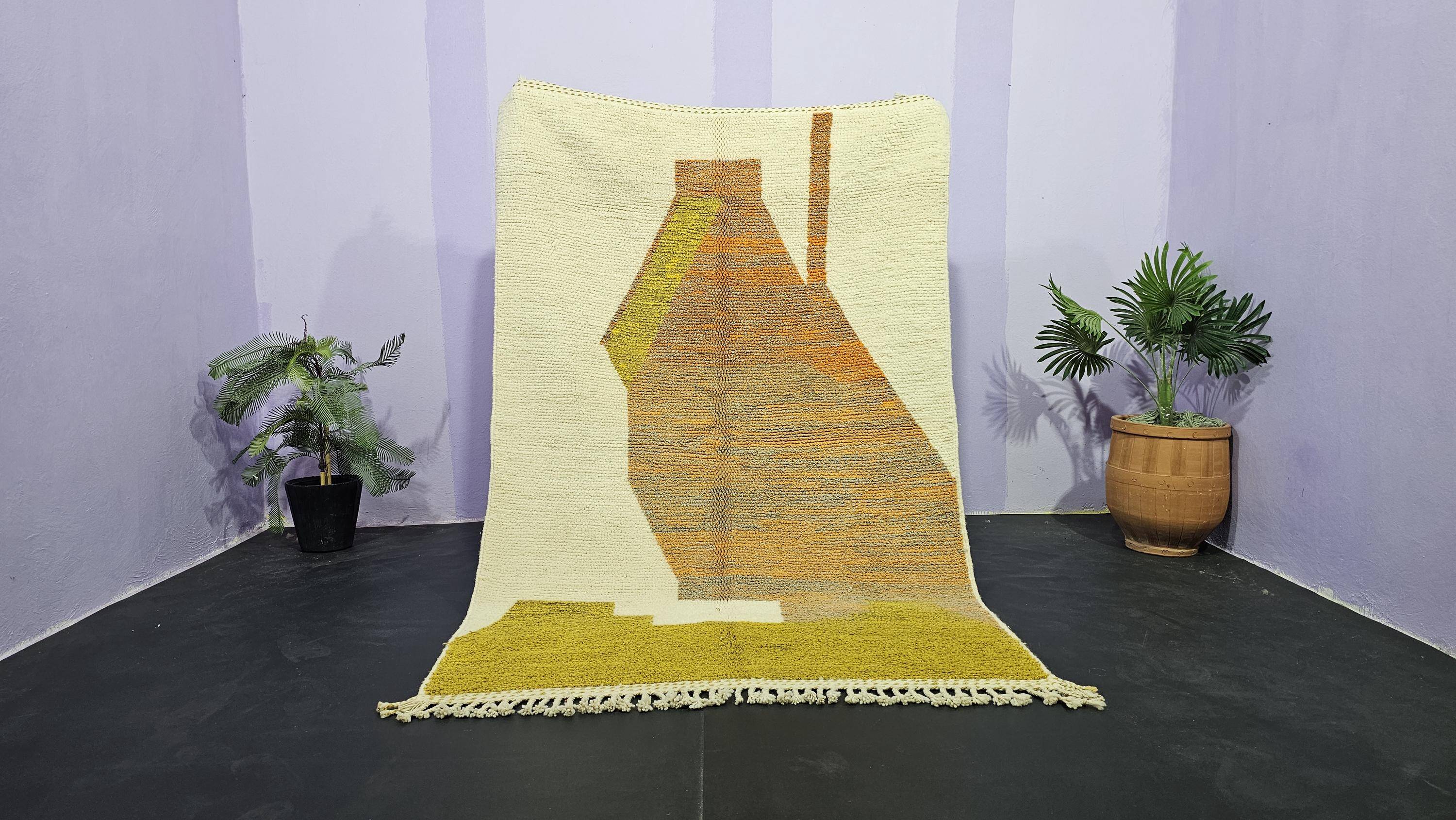 Traditional Moroccan handwoven rug 2.5x1.5 m