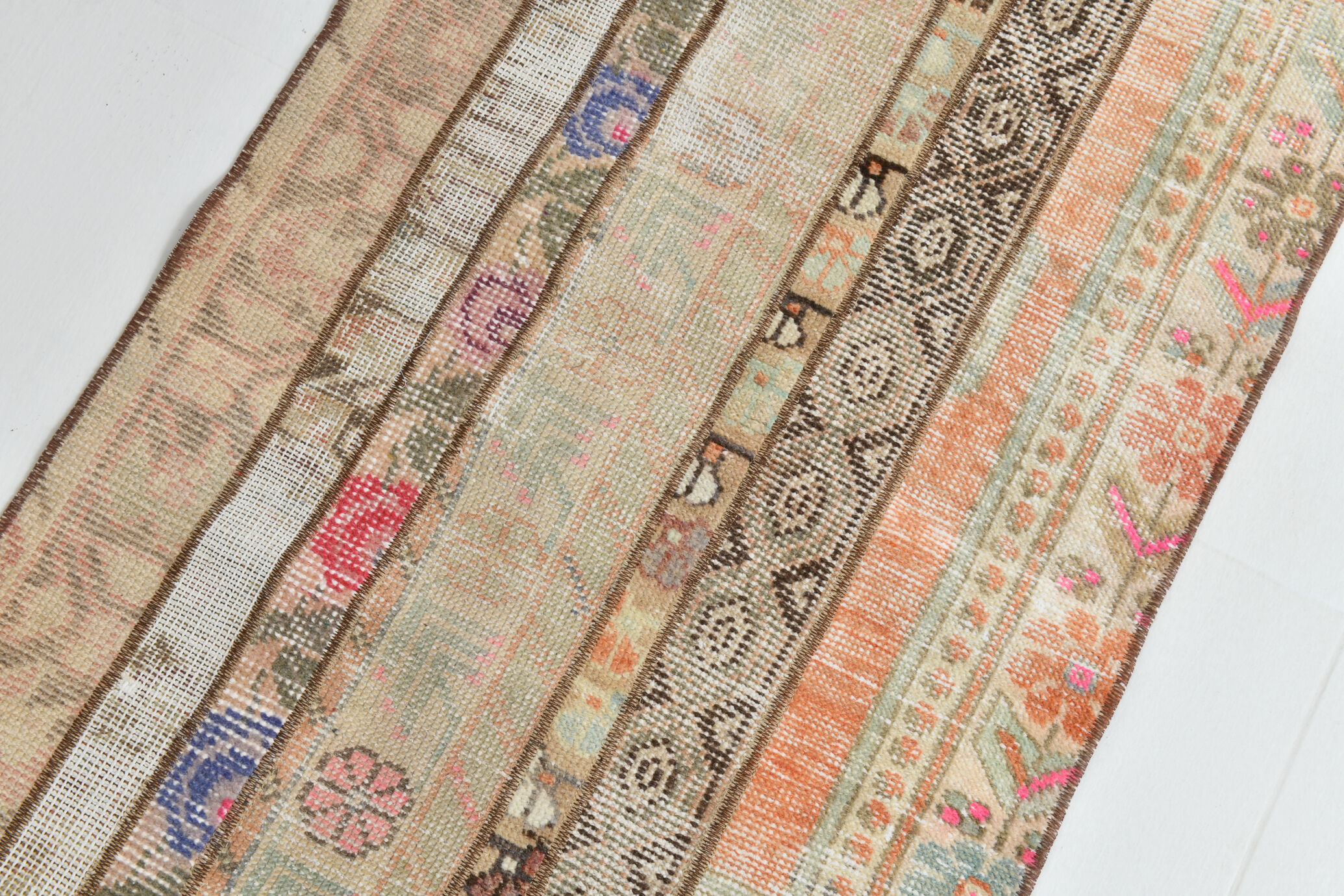 2x6 short vintage runner rug, 71x195cm