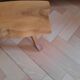 Raw wood stool