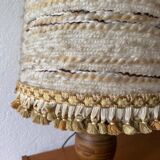 Turned wood lamp from the 60s