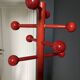 Vintage 80s red coat rack