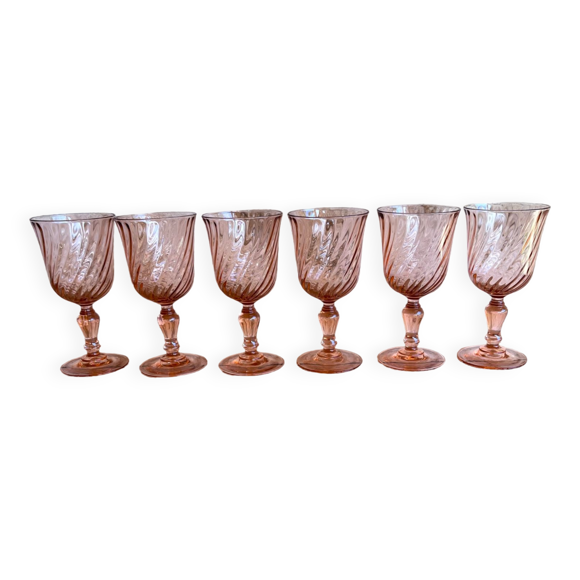 6 verres à eau Rosaline
