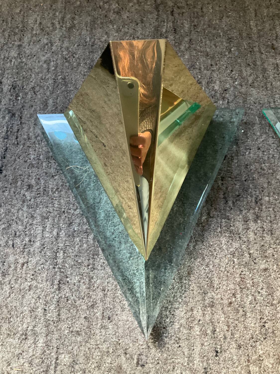 Pair of Hollywood Regency style wall lights