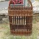 Rattan bottle bar with handle