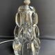 Schneider Glassworks - Important Lamp Foot - Molded Crystal - Conical with Godrons