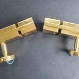 Paire de spots appliques murales loft space age années 70