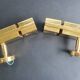 Pair of 1970s loft-style space age wall spotlights