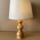 Lampe à poser en bois tourné