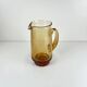 Amber blown glass jug/pitcher