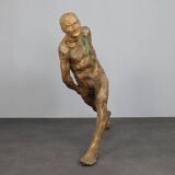 Life-size sculpture “Running Figure” by Karol Broniatowski, 1972