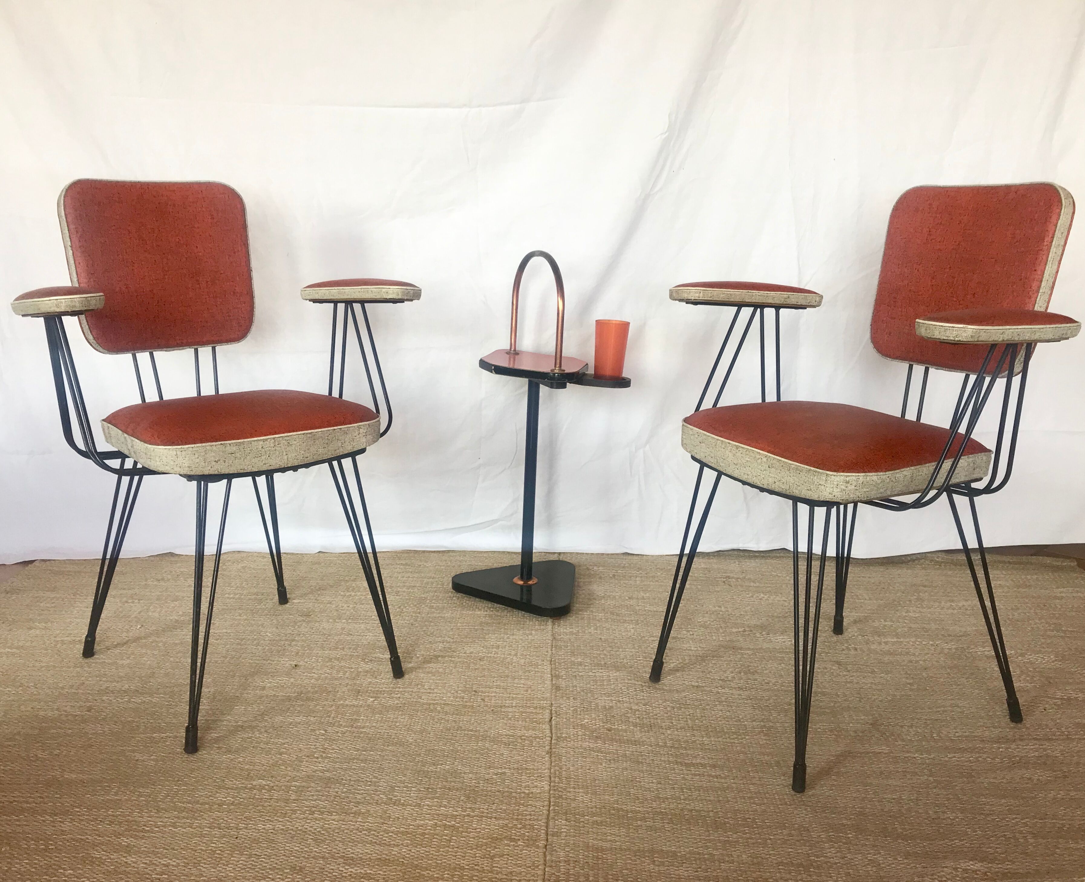 Paire de fauteuils années 50/60