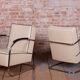 Bauhaus Leather FN21 Armchairs from Mücke-Melder, Czech, 1930s, Set of 2