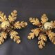Gilded hand-forged Florentine wall lamp Hans Kögl style, Italy