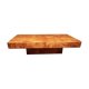 Table basse loupe d'orme  1970