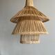 Suspension ou luminaire en rotin en forme de lanterne asiatique