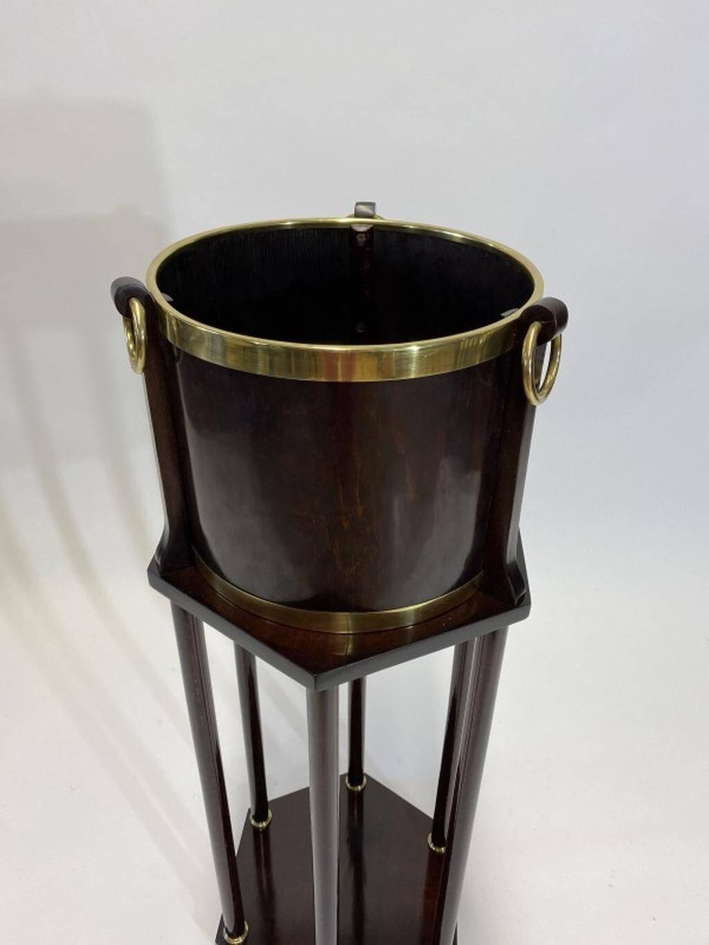 Ice bucket with stand attributed to Adolf Loos