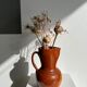 Two-tone brown ceramic wine pitcher H: 24cm