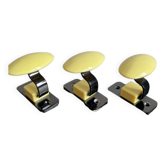 3 Evenlux France coat hooks from the 60s