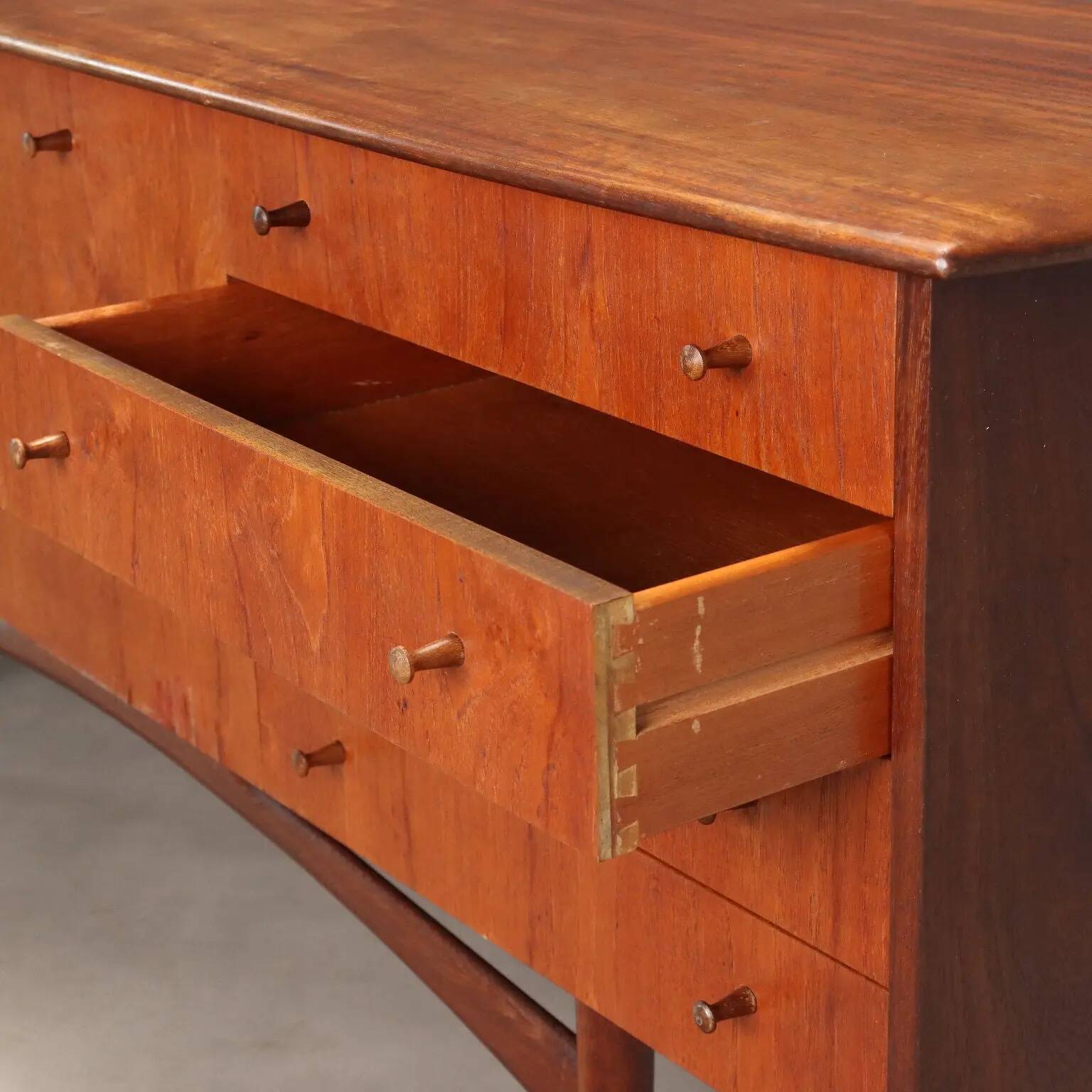 Vintage teak enfilade, Italian design, 1960s.