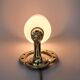 Gilded bronze wall lamp with iron and horse head 1950/1960.