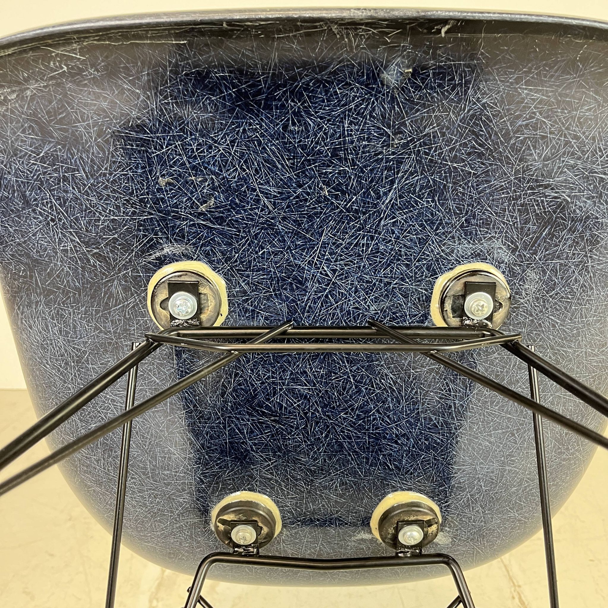 Eames Herman Miller 1950s RAR rocking chair in navy blue