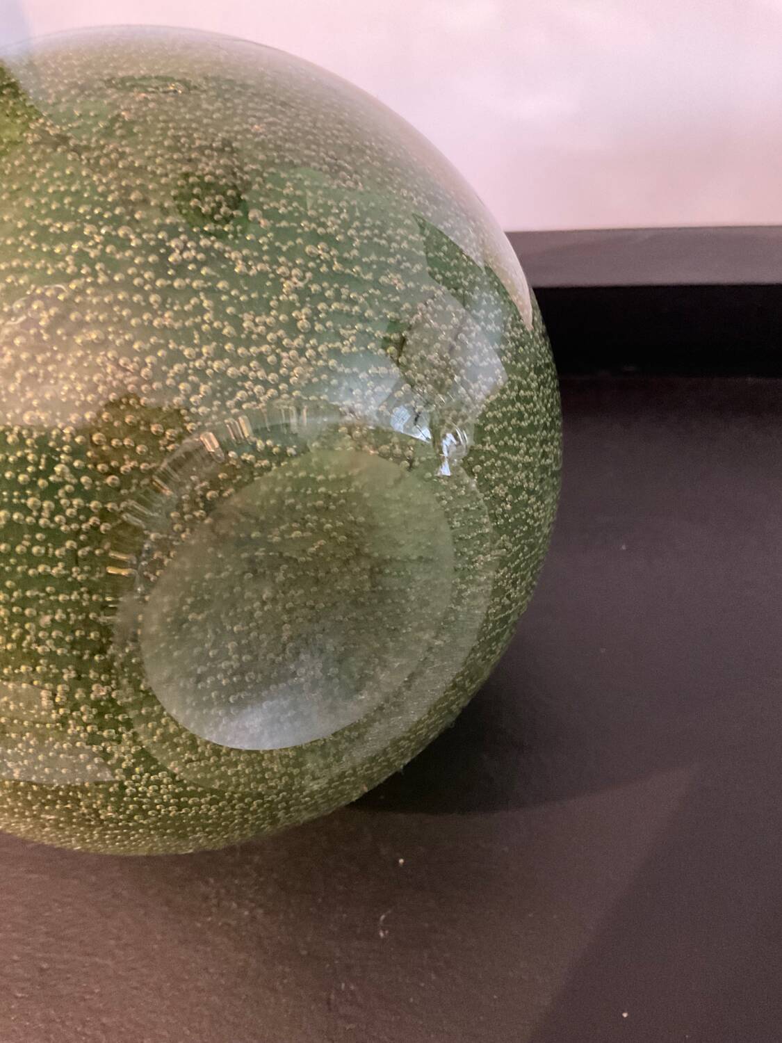 Vintage Murano vase in bubble-blown glass paste