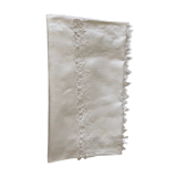 Linen tablecloth hand embroidery monogram an