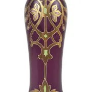 Art Nouveau vase in enamelled glass, Bohemia, 1900-1910