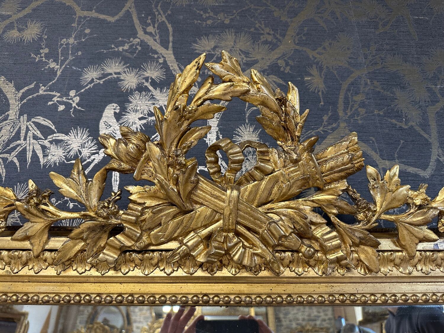 Miroir époque Napoléon III 149x107x112