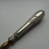 Openwork pie shovel with silver and gold metal hallmarked