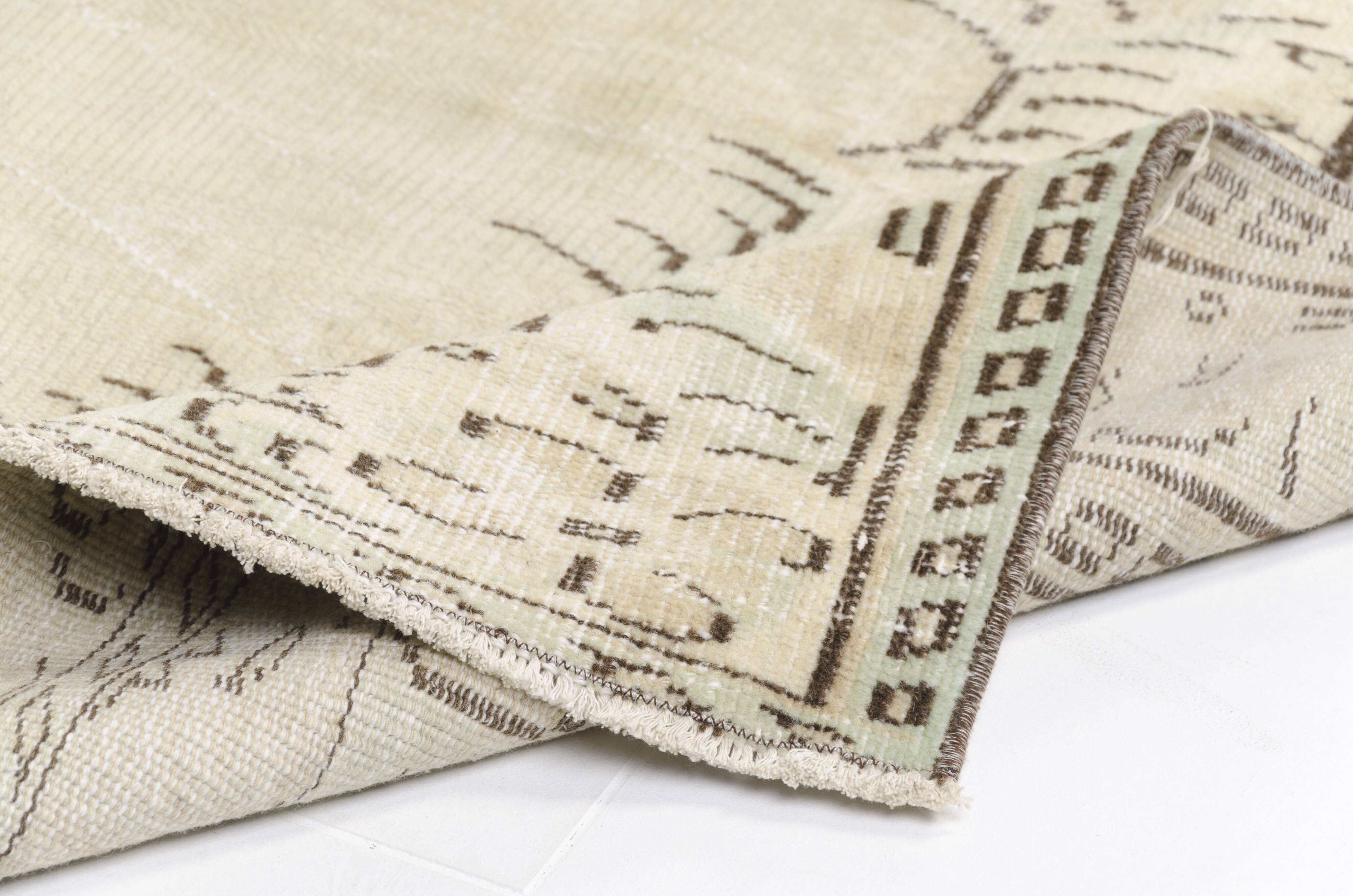 Beige Vintage Anatolian Carpet-1761