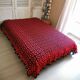 Dessus de lit crochet Vintage, fait main années 60