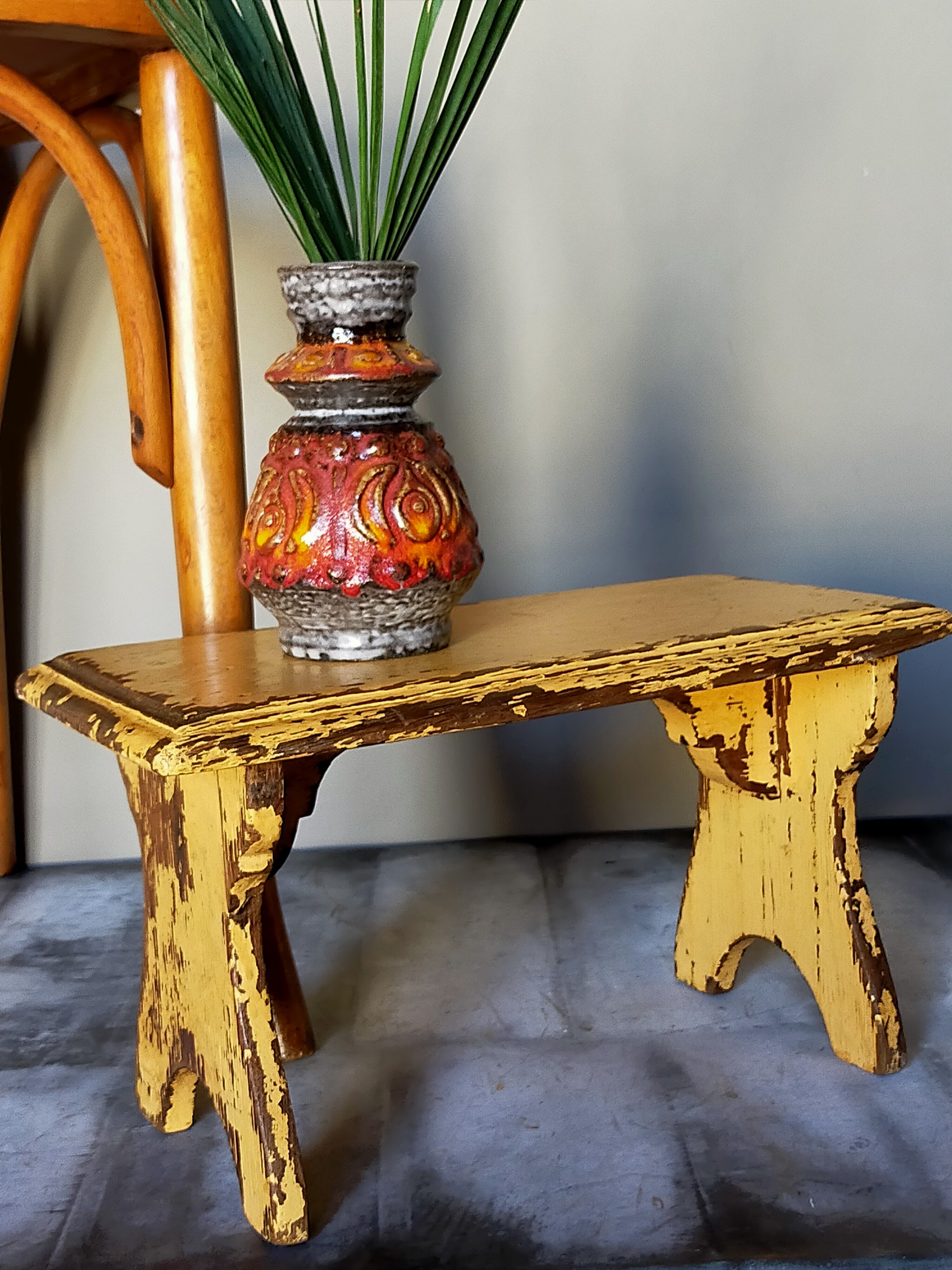 19th-century foot restings with old patina