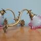 Pair of wall lights in gilded bronze, Art Nouveau