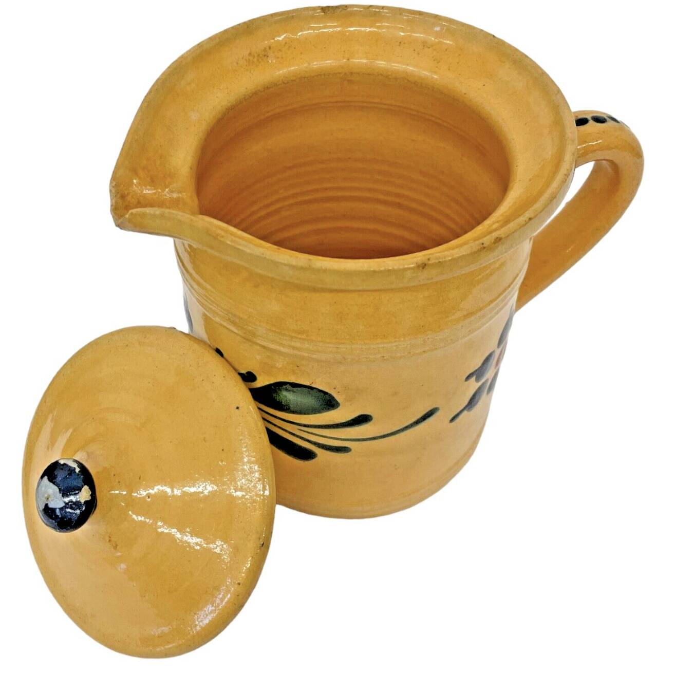 Pot à lait de Savoie en terre cuite vernissée