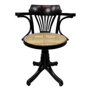 Jugendstil swivel office chair by Thonet
