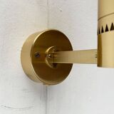 Swedish brass wall sconces from the mid-century by Hans-Agne Jakobsson for Hans-Agne Jakobsson Ab, Markaryd, 1960s, set of 2.
