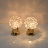 Pair of Design Table or Wall Lamps by Preciosa, Kamenicky Senov, Czechoslovakia, 1960's.