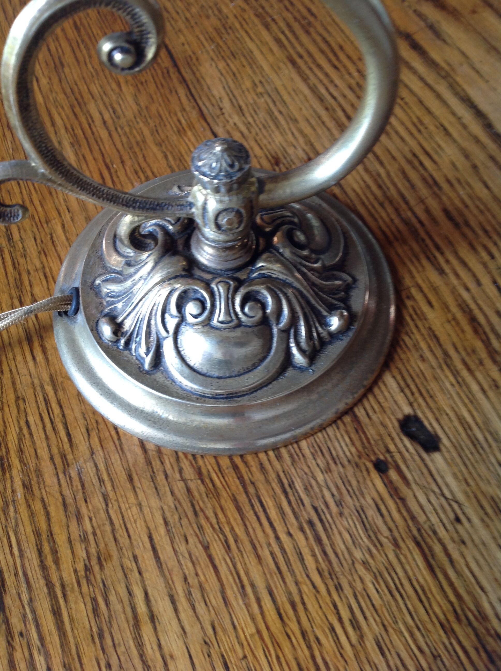 Lampe en laiton, vers 1900