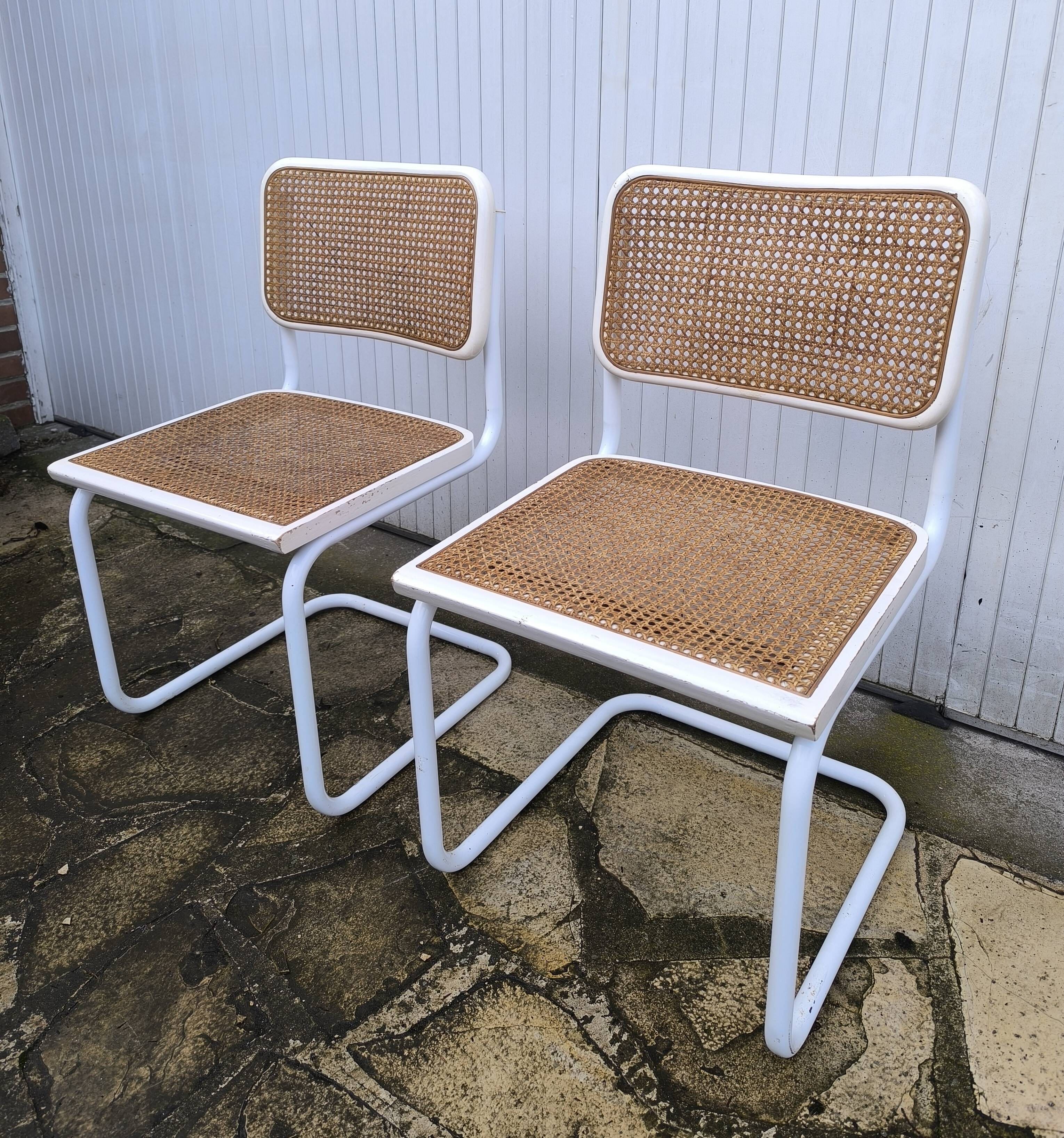 Pair of B32 chairs by Marcel Breuer