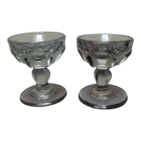 Lot 2 verres anciens "tournée du patron" bar, bistrot estaminet