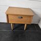 Vintage 60s oak bedside table
