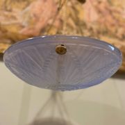 Art Deco blue pendant light