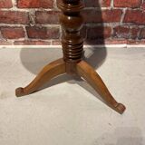 Wooden pedestal table