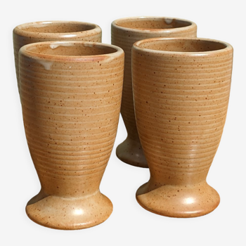 Mazagrans cups in artisanal stoneware by 4