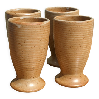 Mazagrans cups in artisanal stoneware by 4