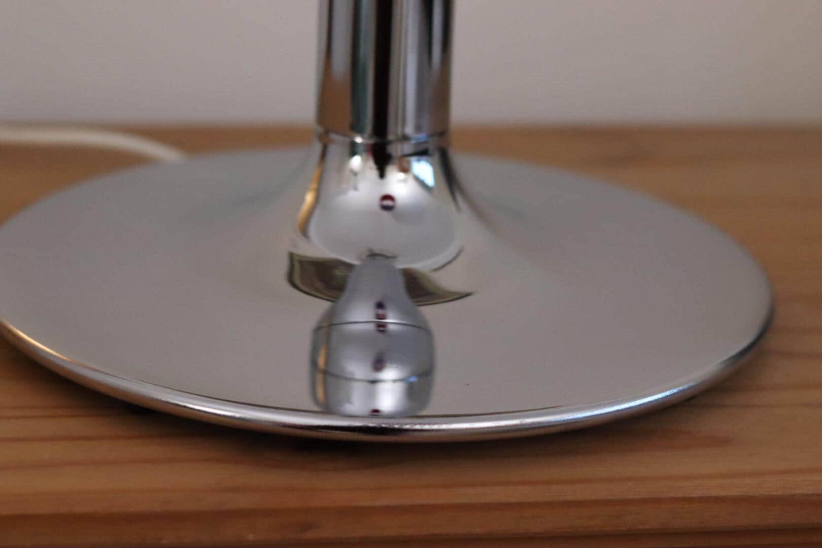 Chrome table lamp by Anna Ehrner for Ateljé Lyktan, 1970s