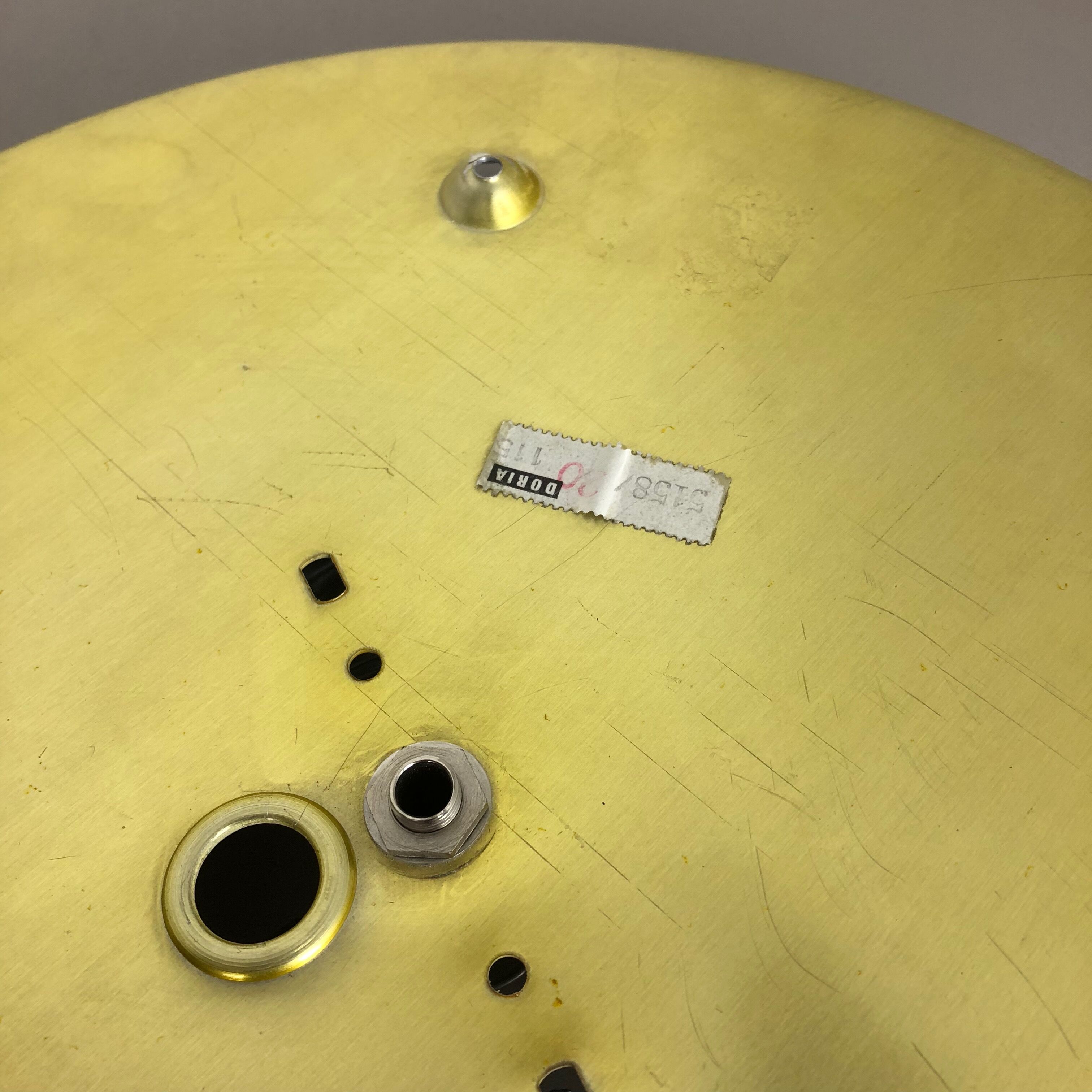 Modernist bubble glass and metal wall light by Doria lights, 1970s, germany