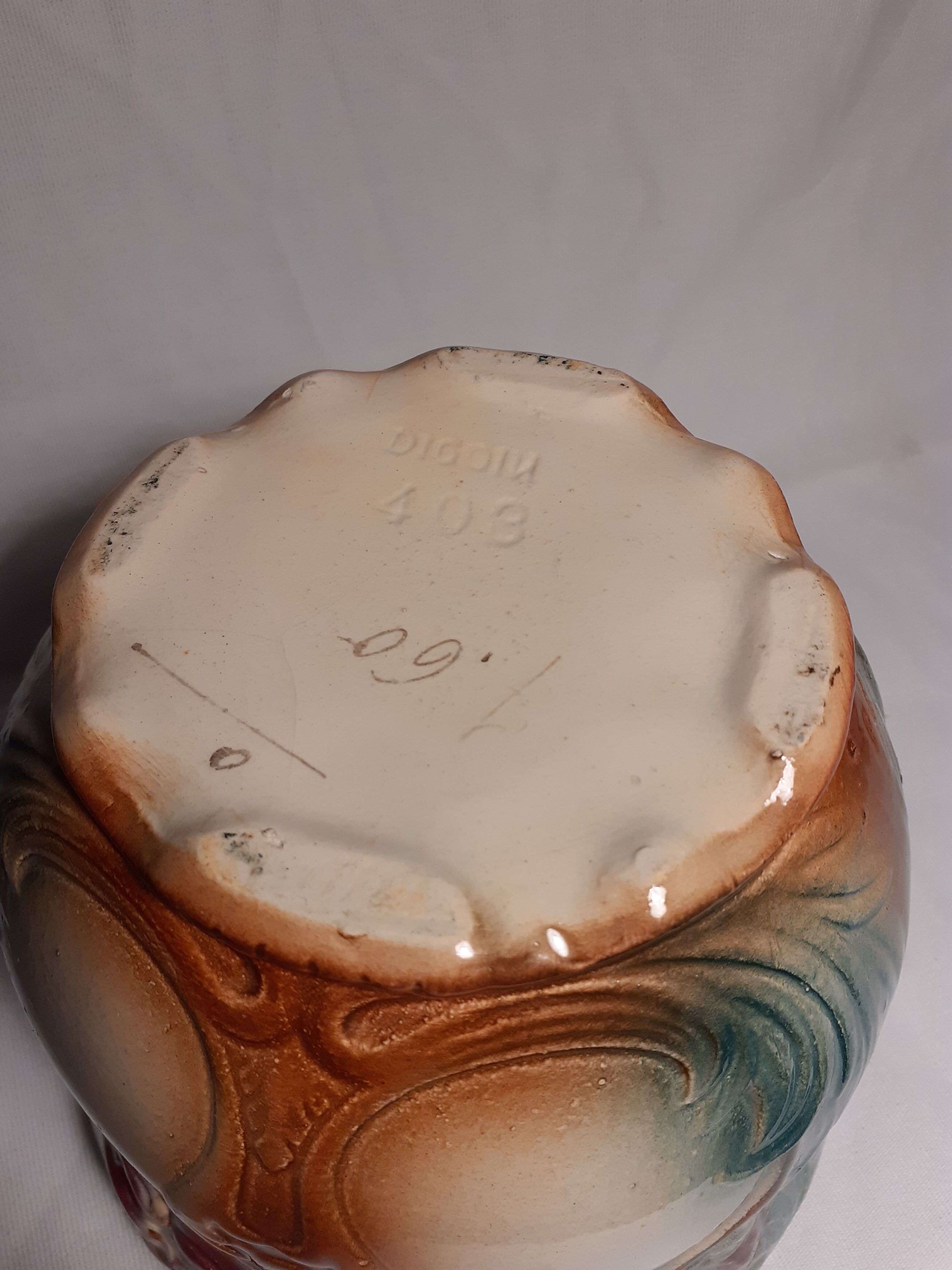 Cache pot barbotine Digoin